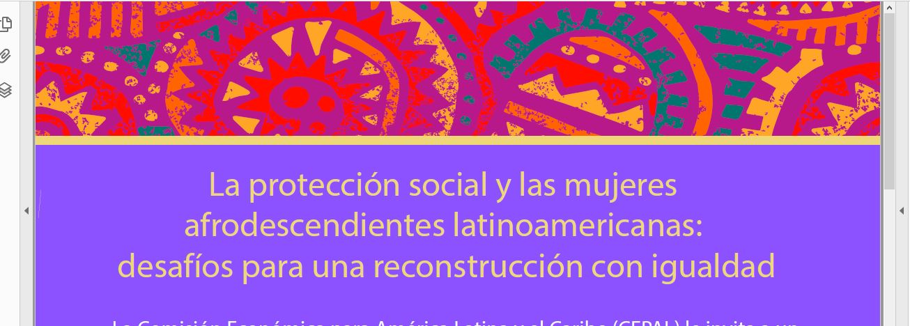 conversatorio mujeres afrodescendientes y protección social