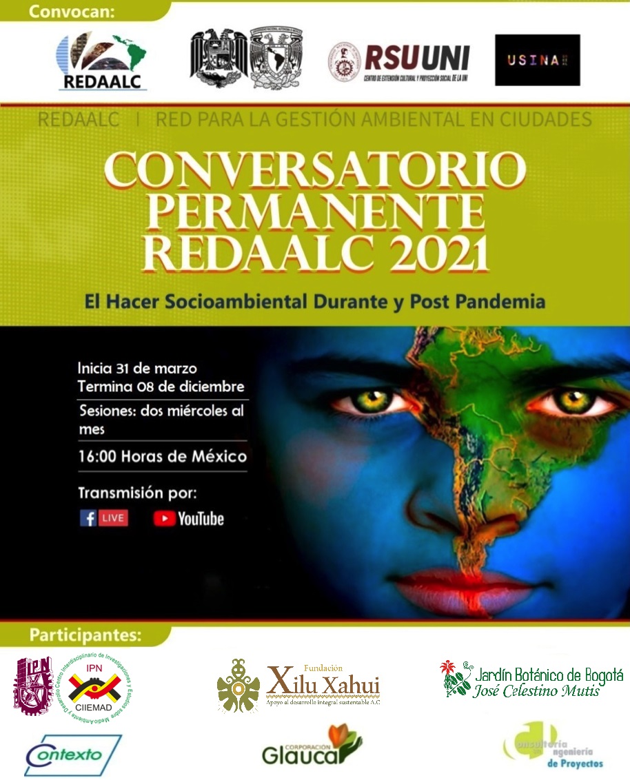 CONVERSATORIO PERMANENTE 2021  EL HACER SOCIOAMBIENTAL DURANTE Y POST PANDEMIA  31 de marzo - 08 de diciembre