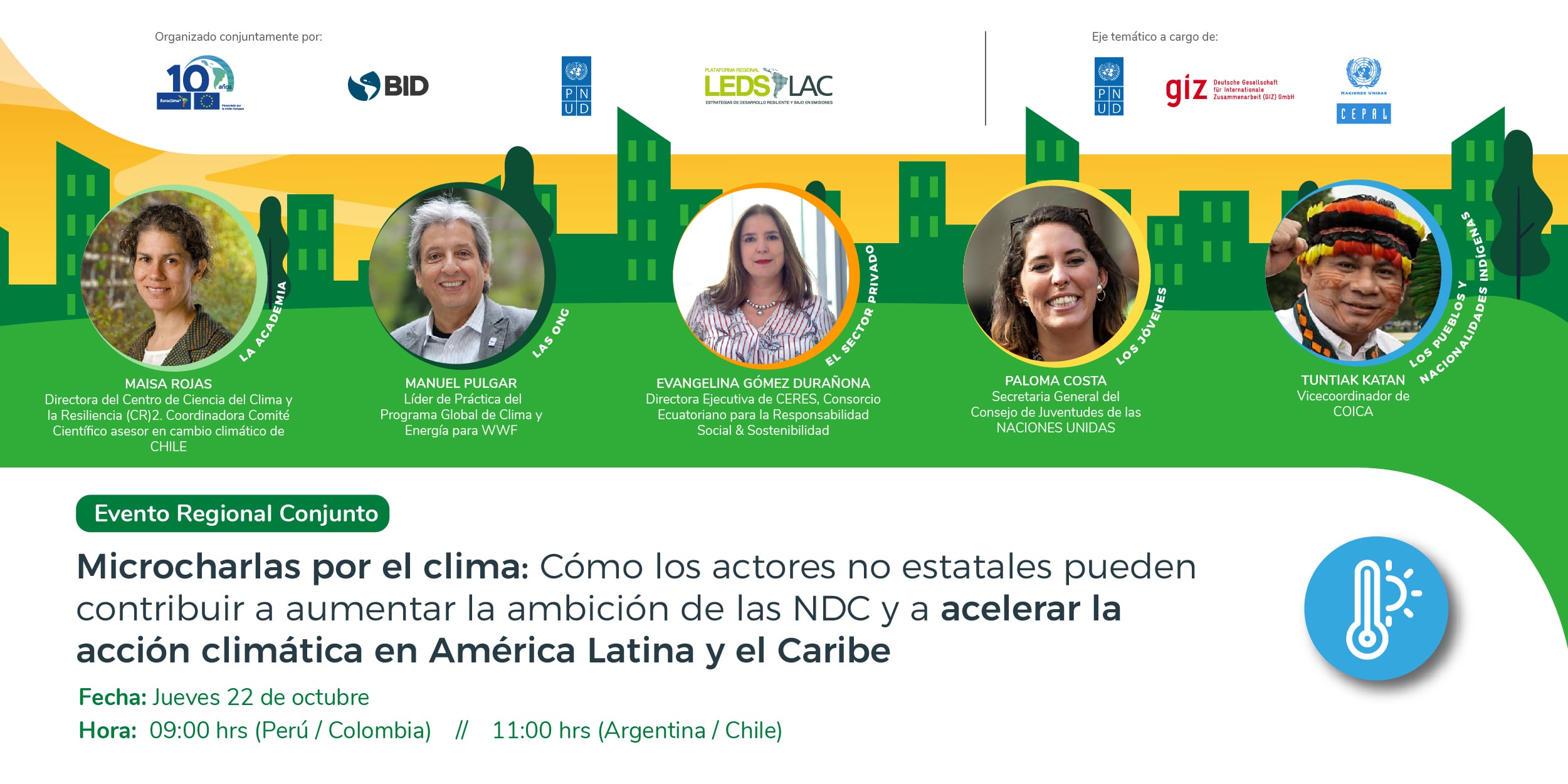 Microcharlas por el clima: Cómo los actores no estatales pueden contribuir a aumentar la ambición de las NDC y a acelerar la acción climática en América Latina y el Caribe