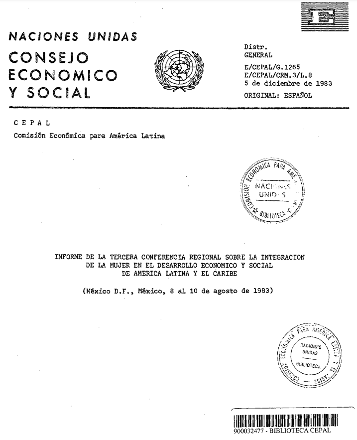 Tercera Conferencia Regional sobre la Integración de la Mujer en el Desarrollo Económico y Social de América Latina y el Caribe