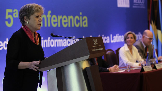 ECLAC Executive Secretary, Alicia Bárcena, at the closing ceremony.