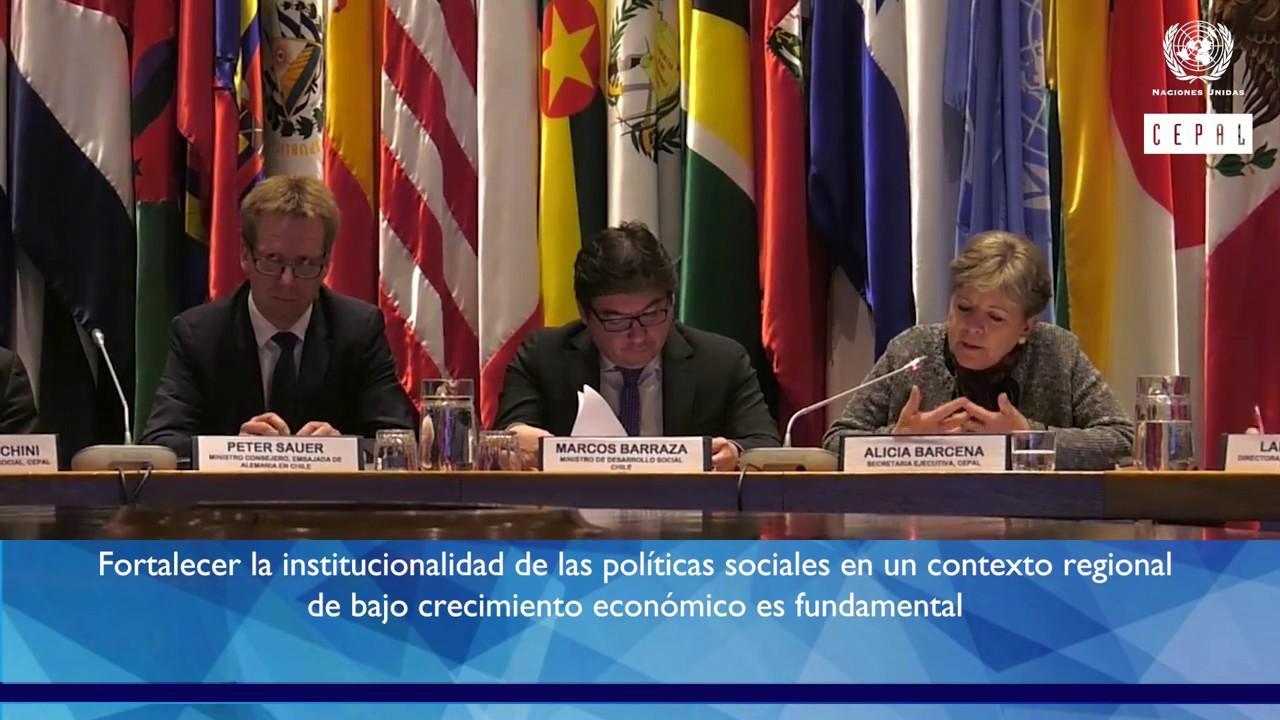 Inauguración seminario sobre protección social e institucionalidad