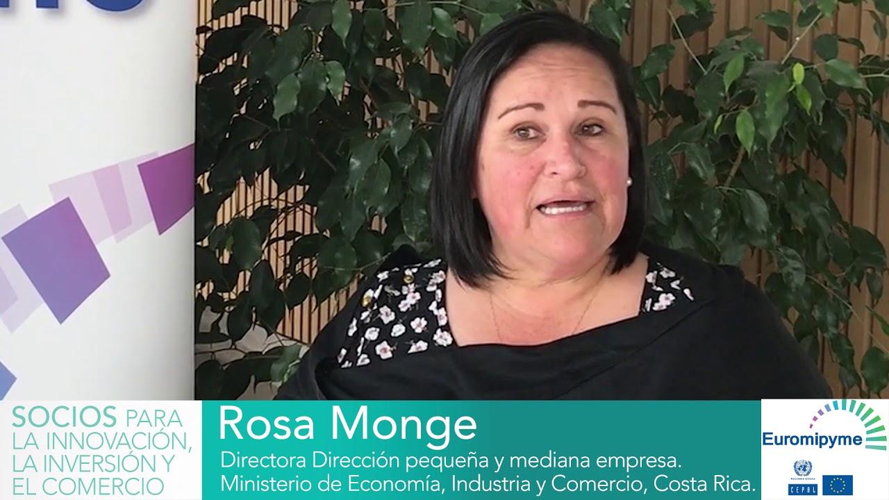 Seminario Euromipyme –Entrevista a Rosa Monge, Directora Pequeña y Mediana Empresa, Costa Rica.