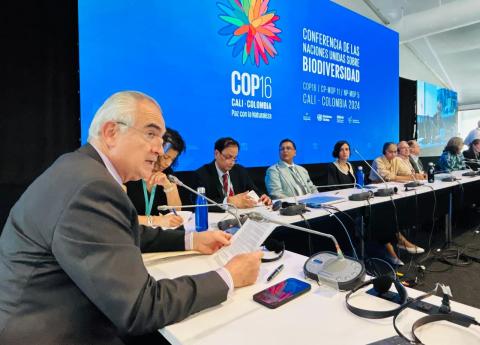 El Secretario Ejecutivo de la CEPAL durante su participación en la COP16 de Cali