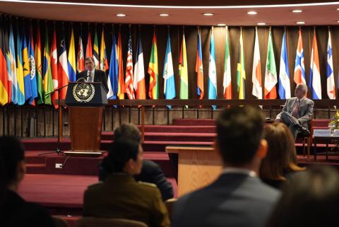 General view of the Raúl Prebisch conference room at ECLAC headquarters