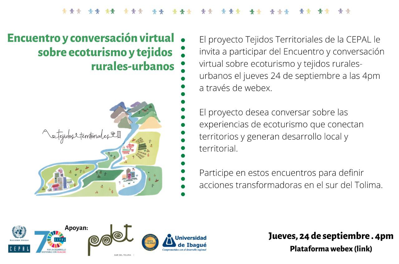 Encuentro y conversación virtual sobre Ecoturismo y Tejidos rurales-urbanos