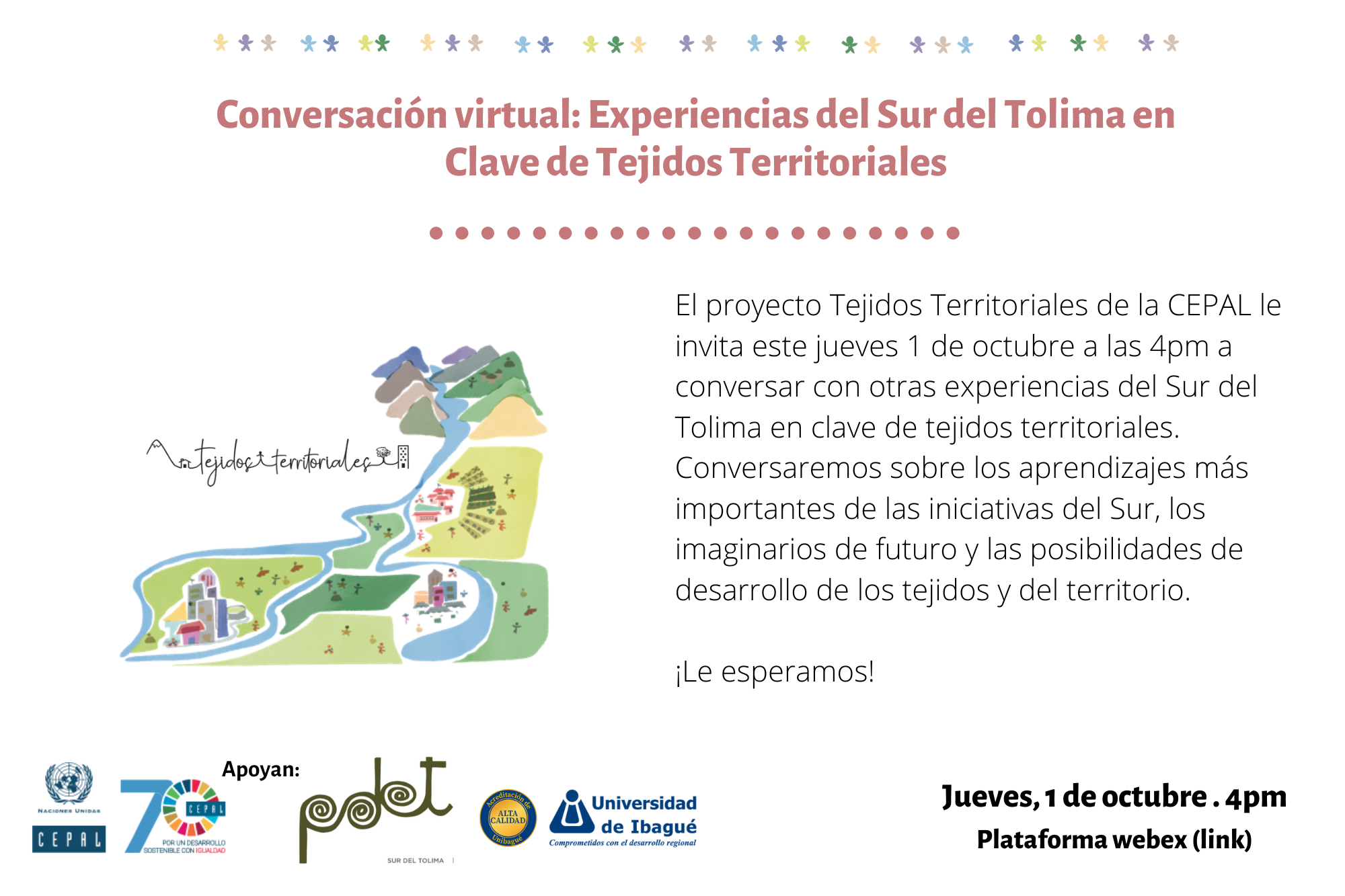 Experiencias del Sur del Tolima en clave de Tejidos Territoriales